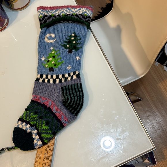 Gorgeous wool Christmas stocking stuffer handmade in Nepal - Picture 10 of 11